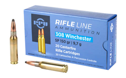 Ammunition Prvi Partizan Rifle 308Win PPU 308WIN SP 150GR 20/200 • Model: Rifle